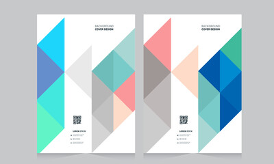 Abstract brochure template, cover design annual report, magazine