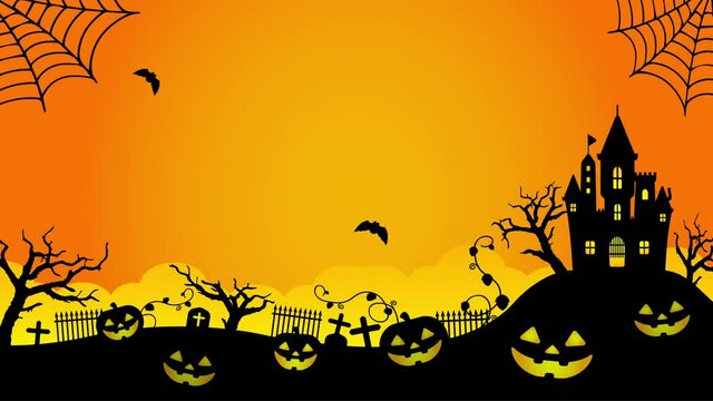 Halloween motif 4K animation movie (no text)