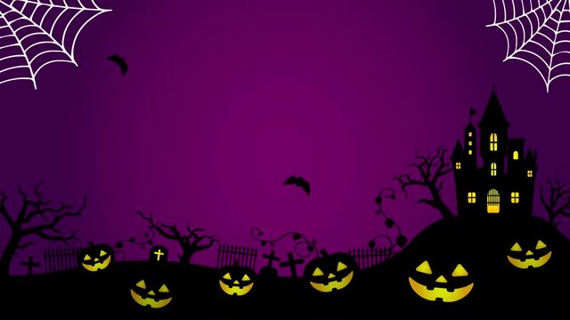 Halloween motif 4K animation movie (no text)