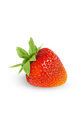 Fresh strawberry isolated on white background. 