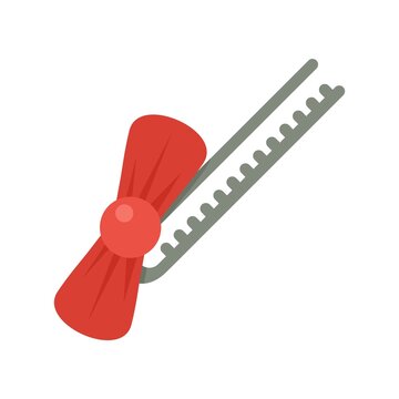 recommend clip art: Bow barrette icon flat isolated vector