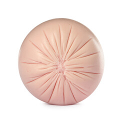 Tasty boiled sausage isolated on white. Meat product