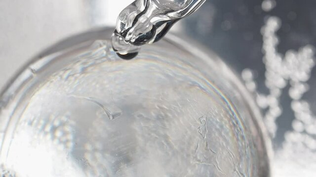 human cells egg and artificial insemination, in vitro fertilization process using microscope in laboratory