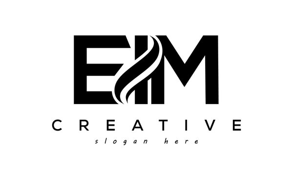 Letter EIM creative logo design vector