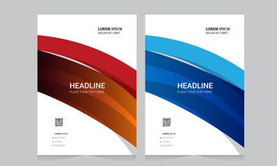 Abstract brochure template, cover design annual report, magazine