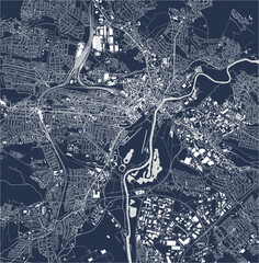 map of the city of of Kassel, Germany - obrazy, fototapety, plakaty