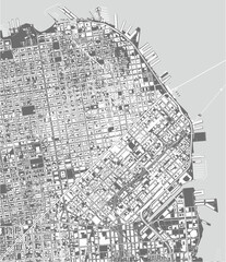 Fototapeta premium map of the city of San Francisco, USA