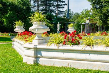 Private garden of Catherine palace, Tsarskoe Selo (Pushkin), Saint Petersburg, Russia