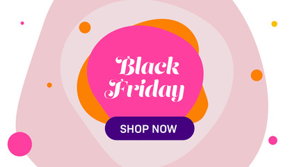 Black Friday card. Discount banner easter. Template banner for kids. Colorful vector background.