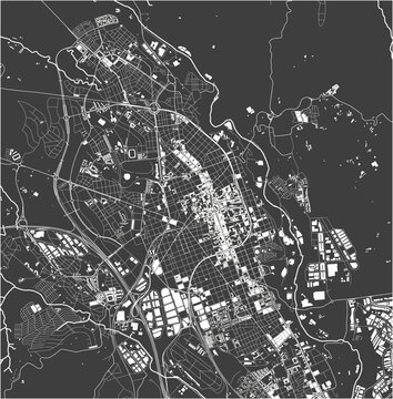 map of the city of Sabadell, Spain