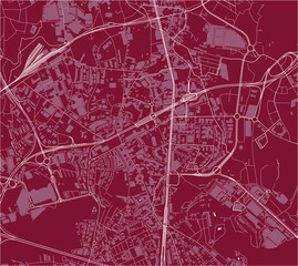 Fototapeta premium map of the city of Vila Nova de Gaia, Portugal