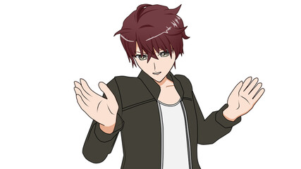 男学生A-やれやれ