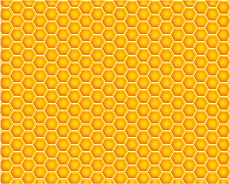 Vector background in a flat style consisting of honeycombs.