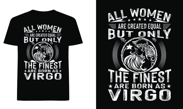 Virgo woman t-shirt design