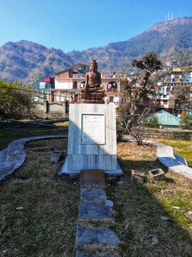 Budha statue from the top of the mountain 