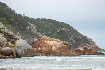 Fototapeta na wymiar the coast of the Florianópolis, Brasil