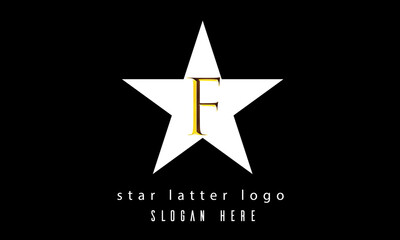 Obraz premium F star latter logo