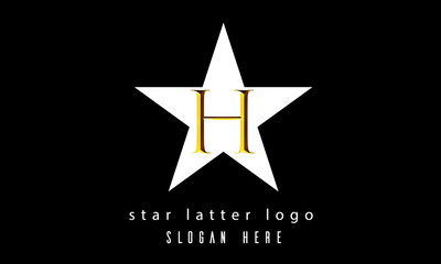 H star latter logo