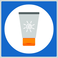 Vector illustration for Sunscreen Cream EPS10