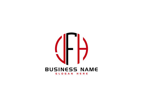 Letter LFH Logo Iocn Vector Image For Business