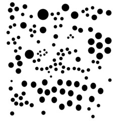 Vector abstract simple pattern for your game or background.. Dots, spots, freckles, whirl