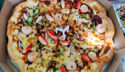 pizza on a plate
