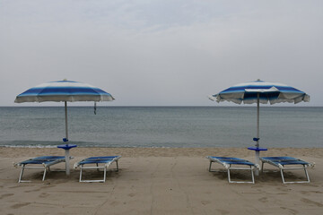 umbrellas on the beach