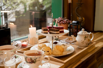 afternoon tea in the cafe