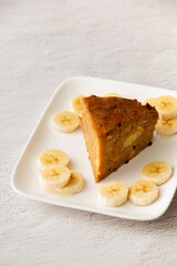 a piece of banana bread