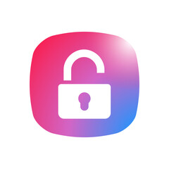 Open Lock - Sticker