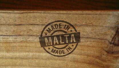 Made in Malta stamp and stamping