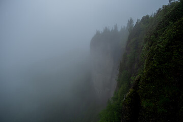 Percé foggy morning