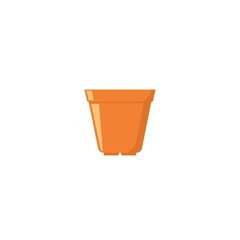 pot icon vector illustration design for flower and plant  template