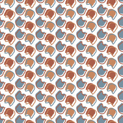 cats abstract seamless