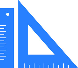 Icon of ruler and set square