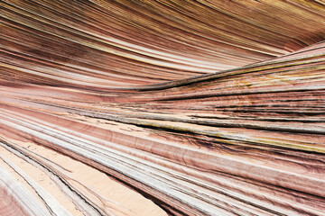 Fototapeta premium Detailed wavy natural background of petrified dune