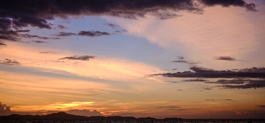 beautiful pastel sunrise and cloudy sky background