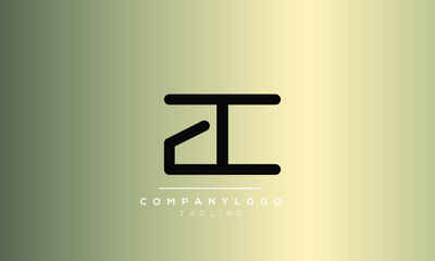 Abstract Letter Initial AC Vector Logo Design Template
