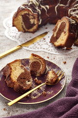 Marmorkuchen in Stücken