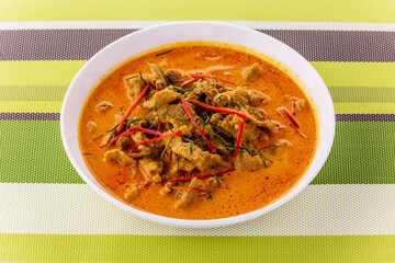 Panaeng curry with pork