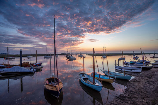 Dawn over Wells-next-the-sea, Norfolk coast, 6th June 2021