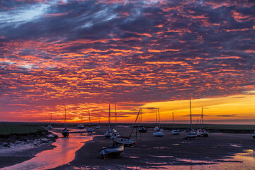 Dawn over Wells-next-the-sea, Norfolk coast, 11th June 2021