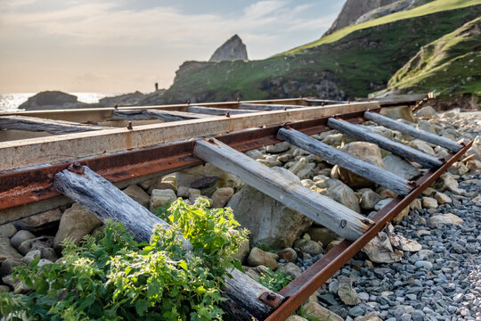 Abandones slipway rail in County Donegal - Ireland