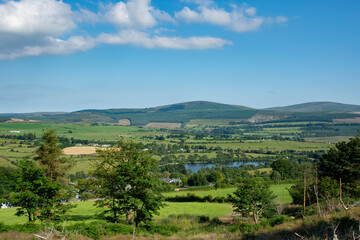 Fototapeta na wymiar The Dublin mountains as seen from Saggart hill.
