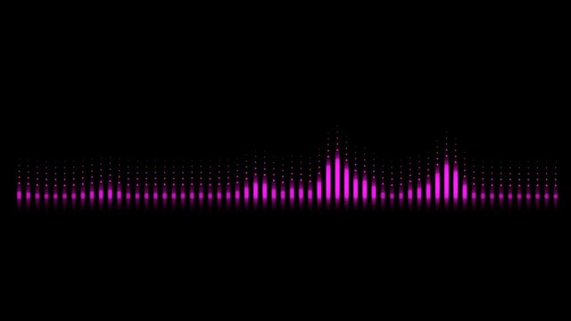 Song Visualisation For Nightclub. Abstract Soundtrack Or Sound Record Animation