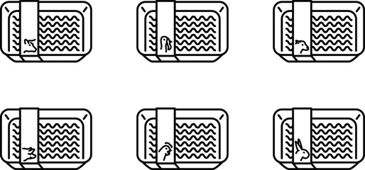 Ground meat icon , vector