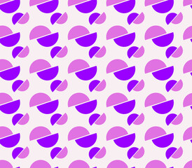 Pattern with figures of different colors on a light background.