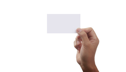 Obraz premium Hand holding virtual card with your
