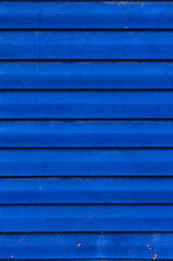 Blue painted wooden lining wall vertical