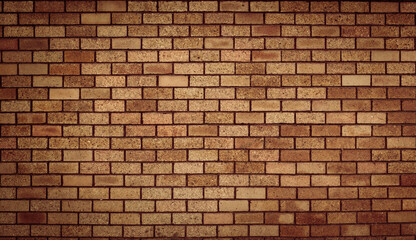 Fototapeta premium Red brick wall seamless background - texture pattern for continuous replicate.